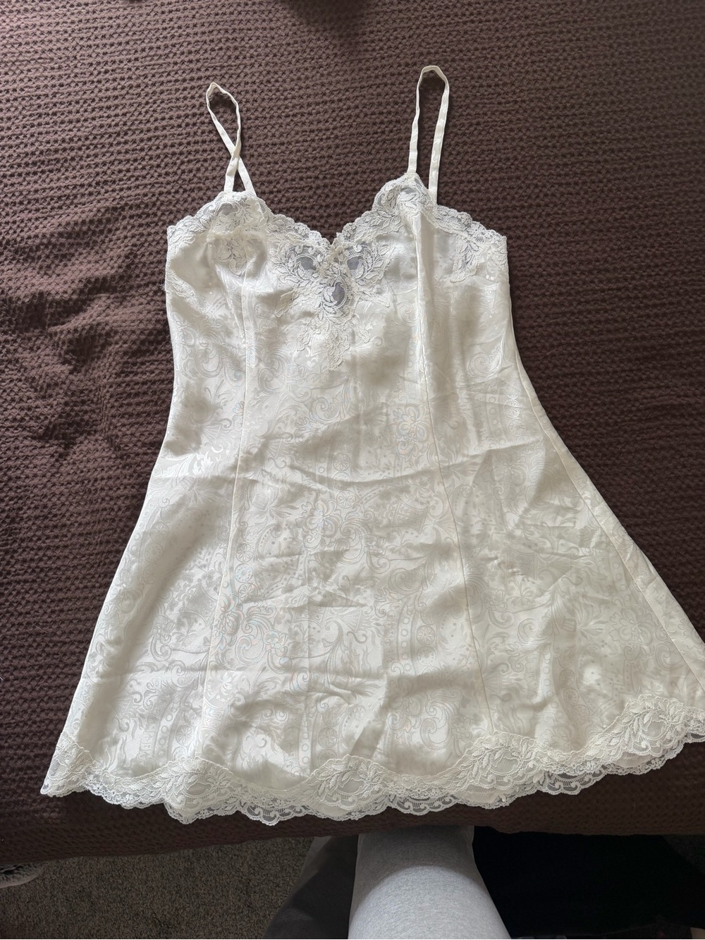 White Lace Trim Slip Dress - Women Intimates & Sleepwear